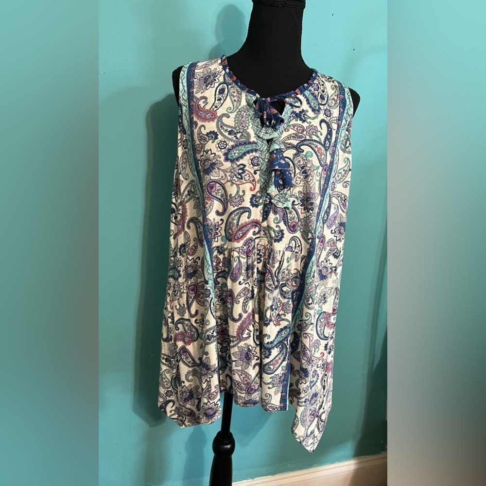 #162 Vintage America Sleeveless Blouse